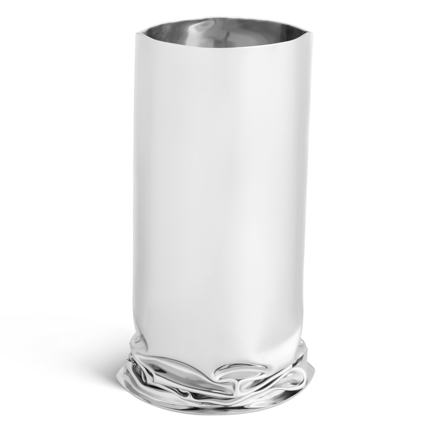 Crash Vase 30 Inox Polished