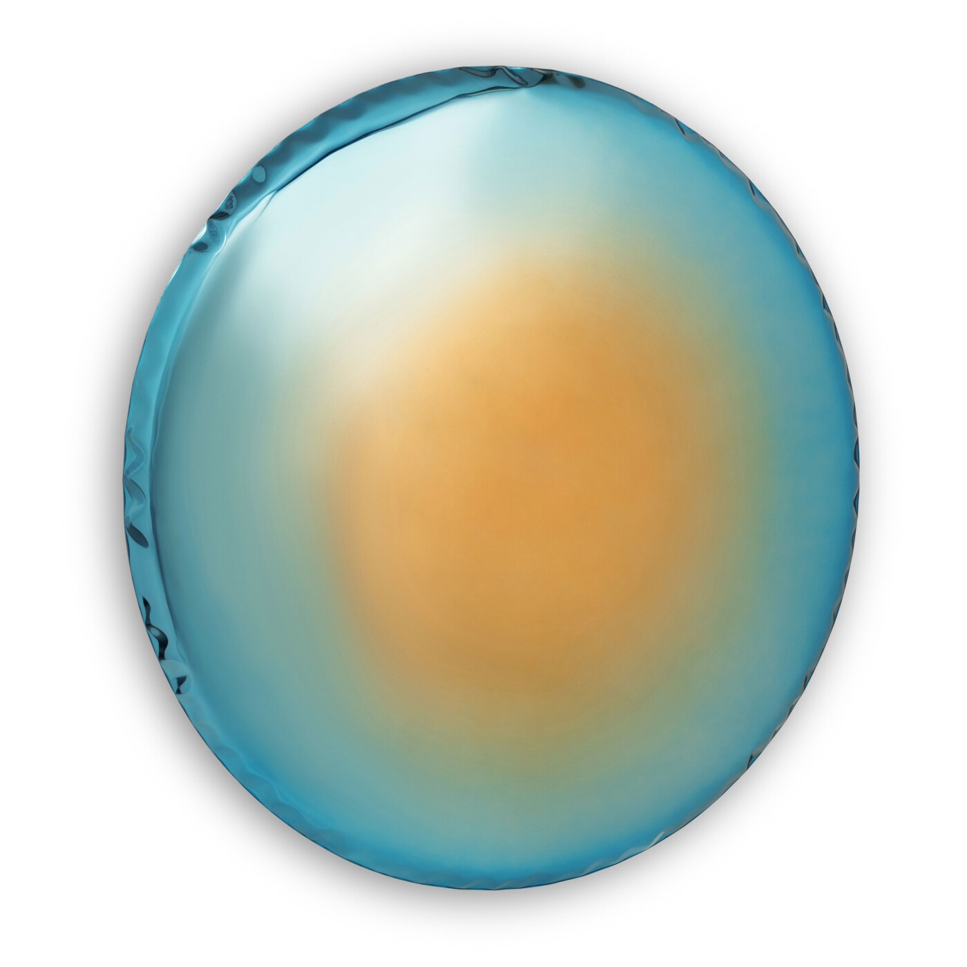 OKO mirror in gradient colour inflated steel