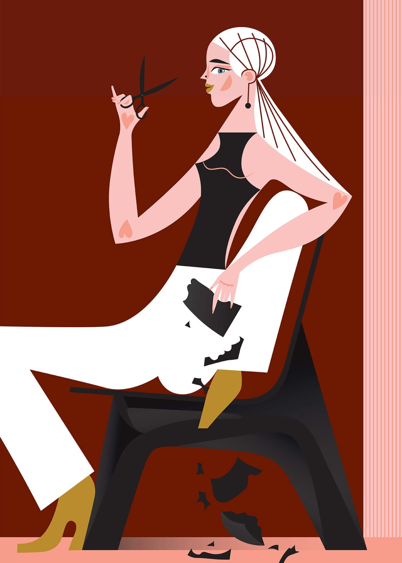 Katarzyna Bogucka Illustration of Zieta's J-chair