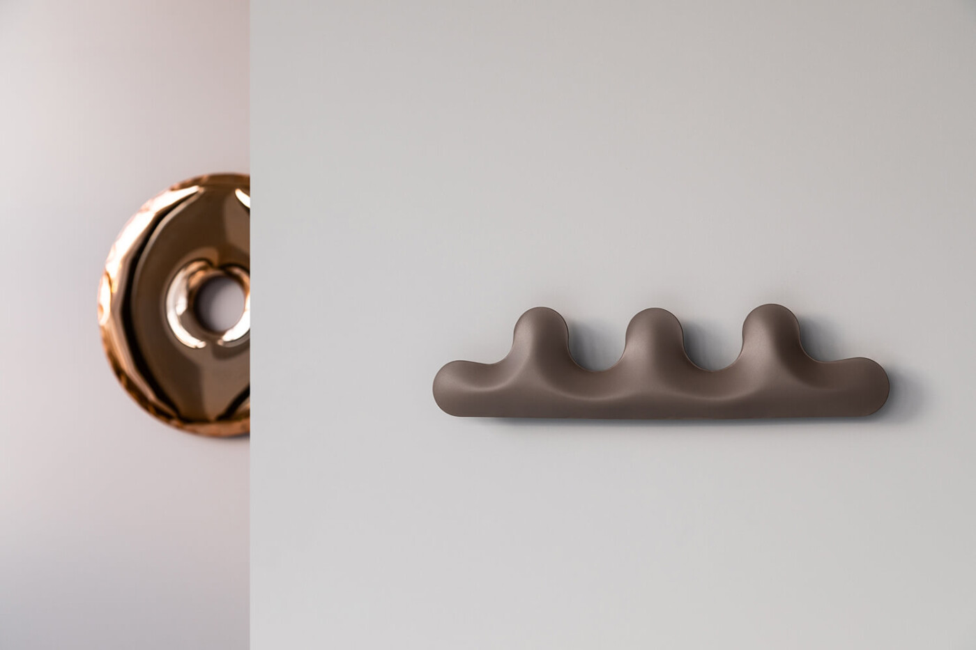 Rondo mirror, colour: rose gold