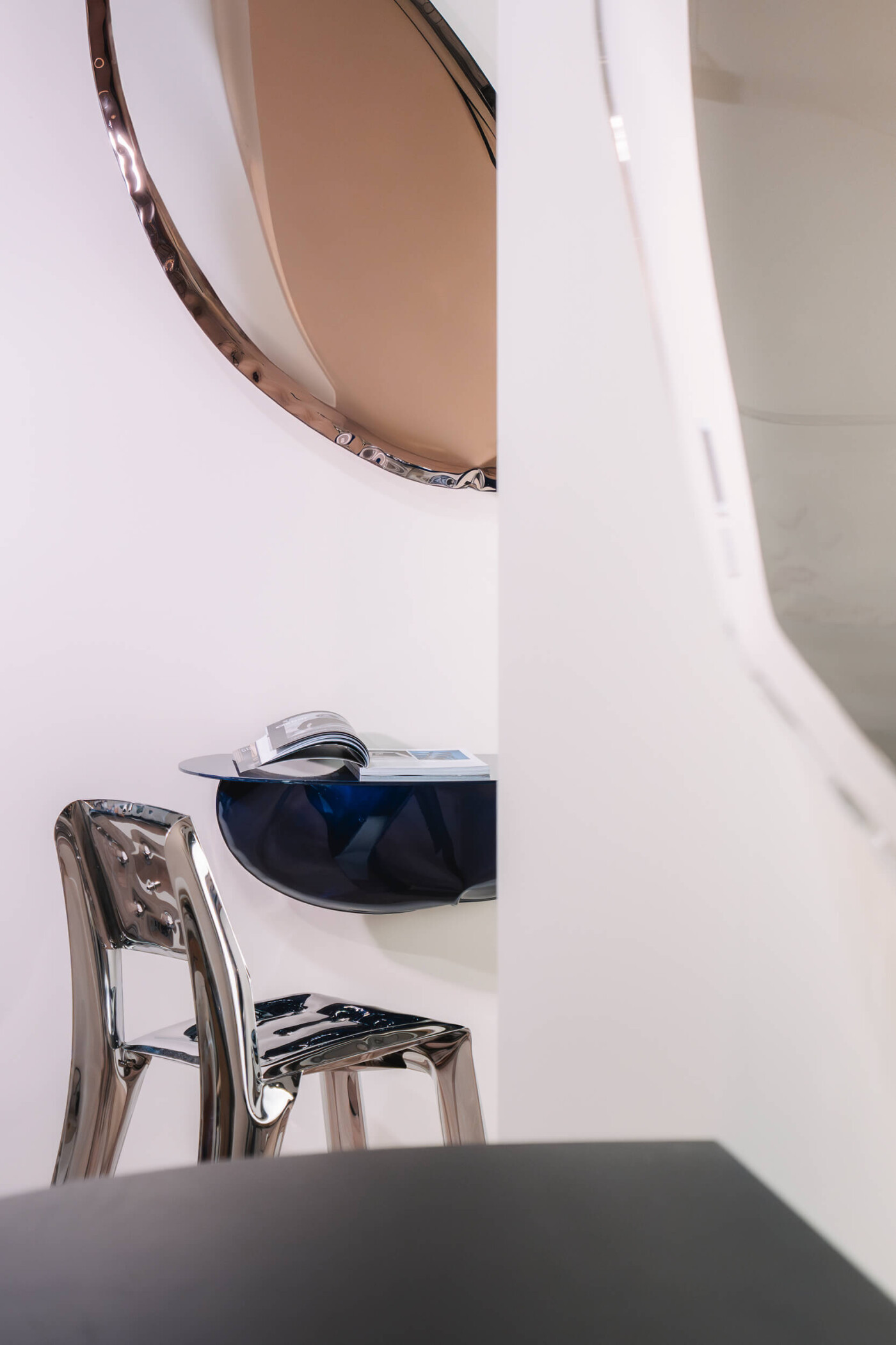 Tafla O mirror, colour: bronze gold