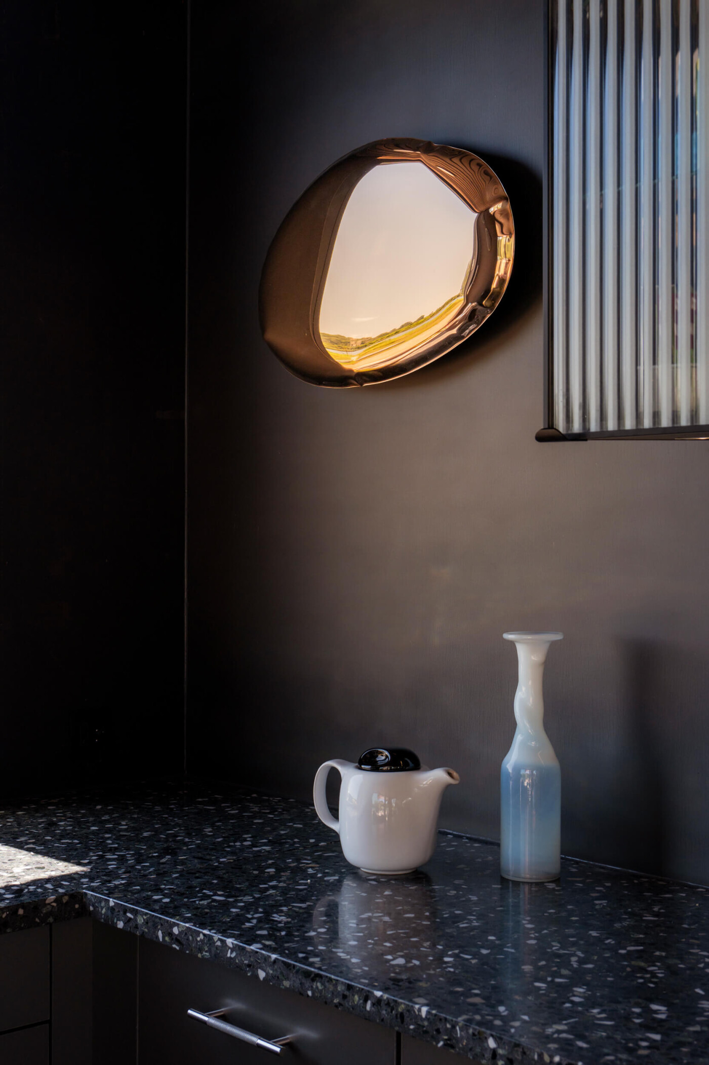 Tafla O mirror, colour: copper gold