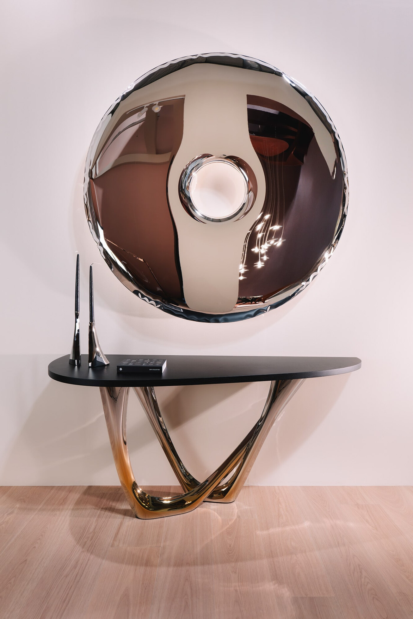 Zieta's g-console and rondo mirror