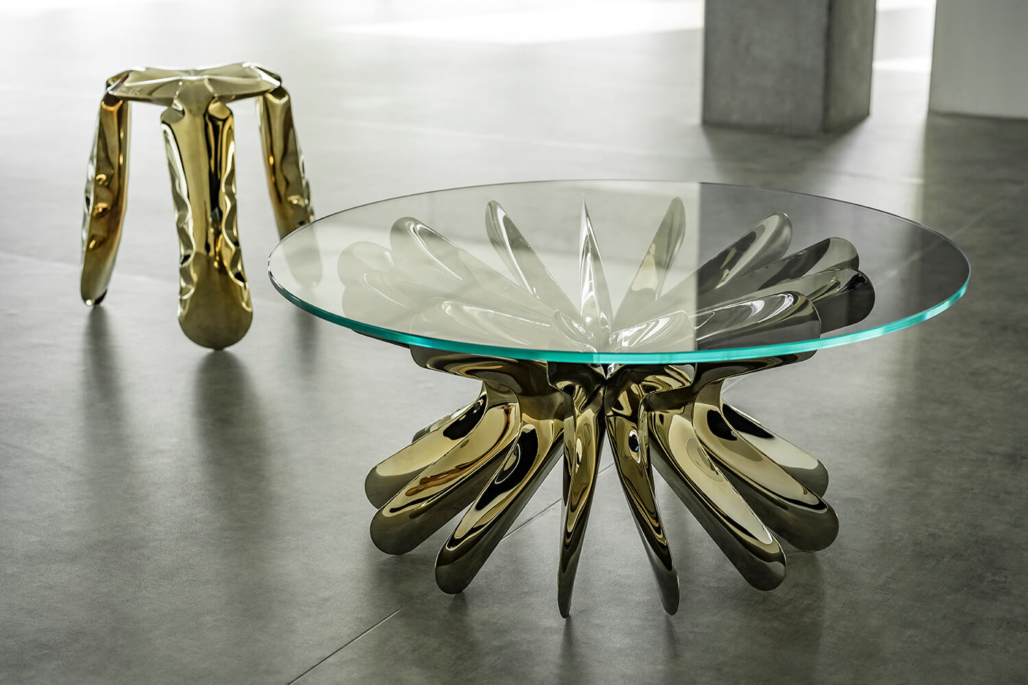 metal coffe table by zieta studio