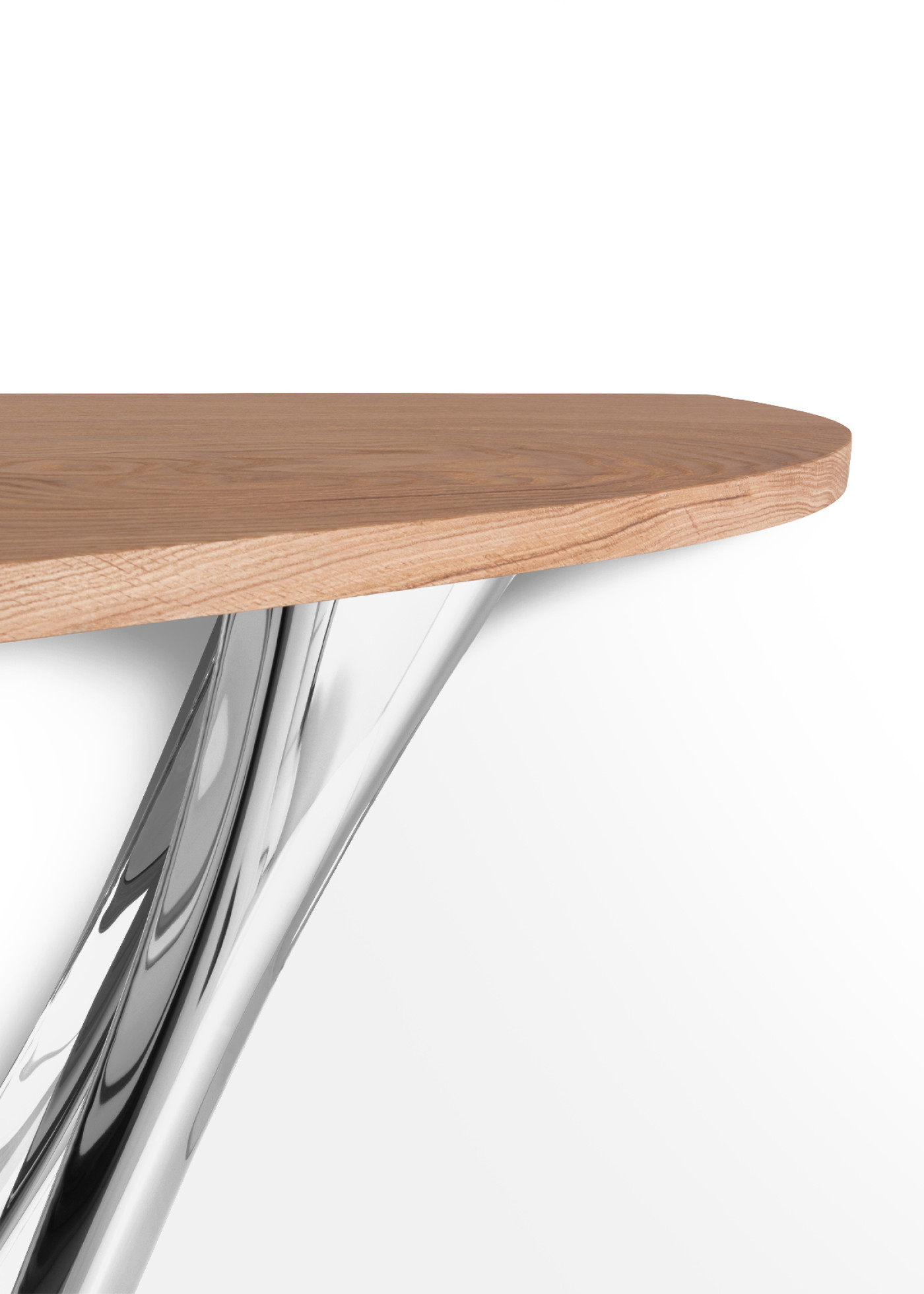 G-Console Mono Right Light Oak Inox