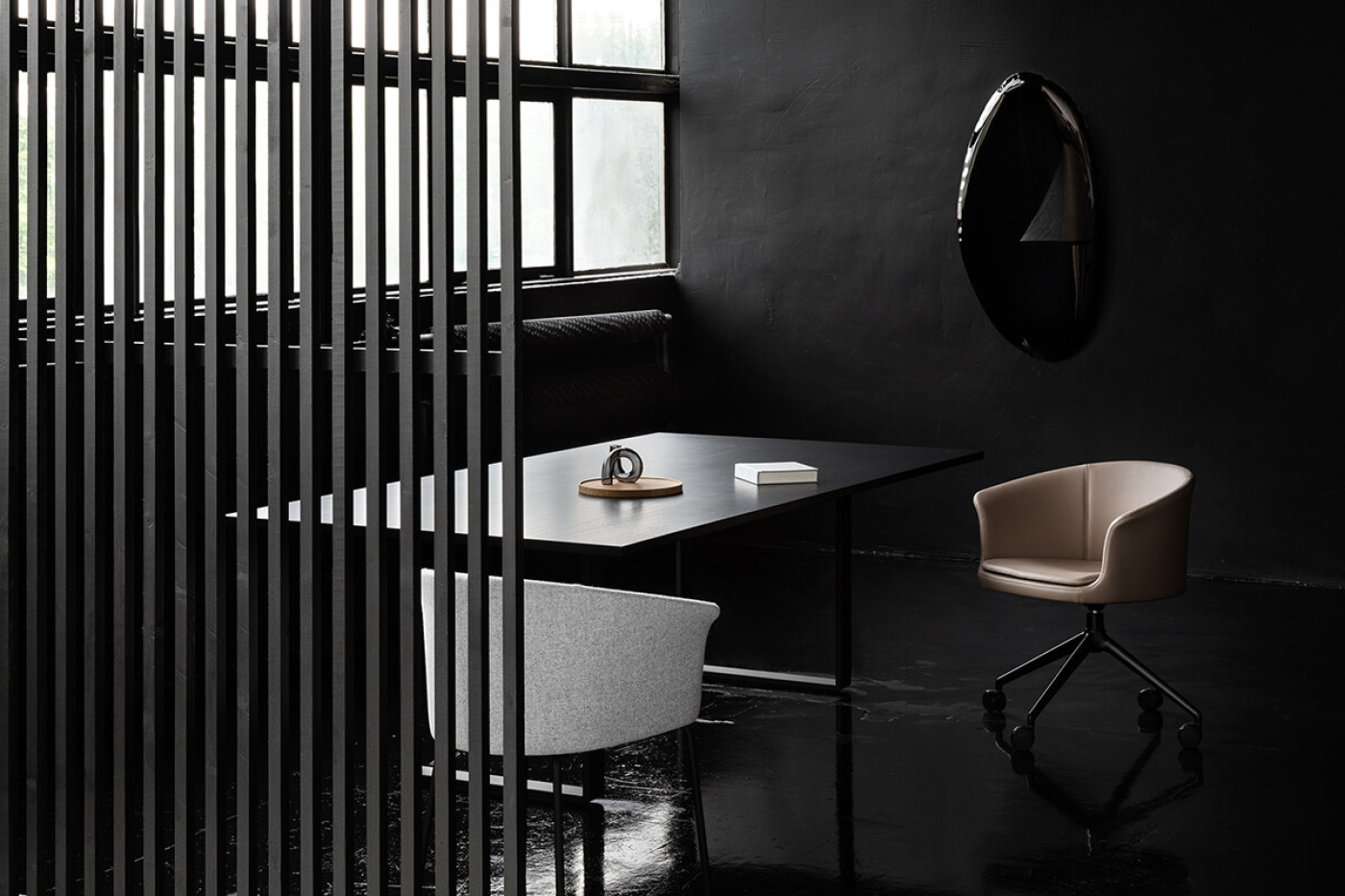 mirror by zieta studio in interior