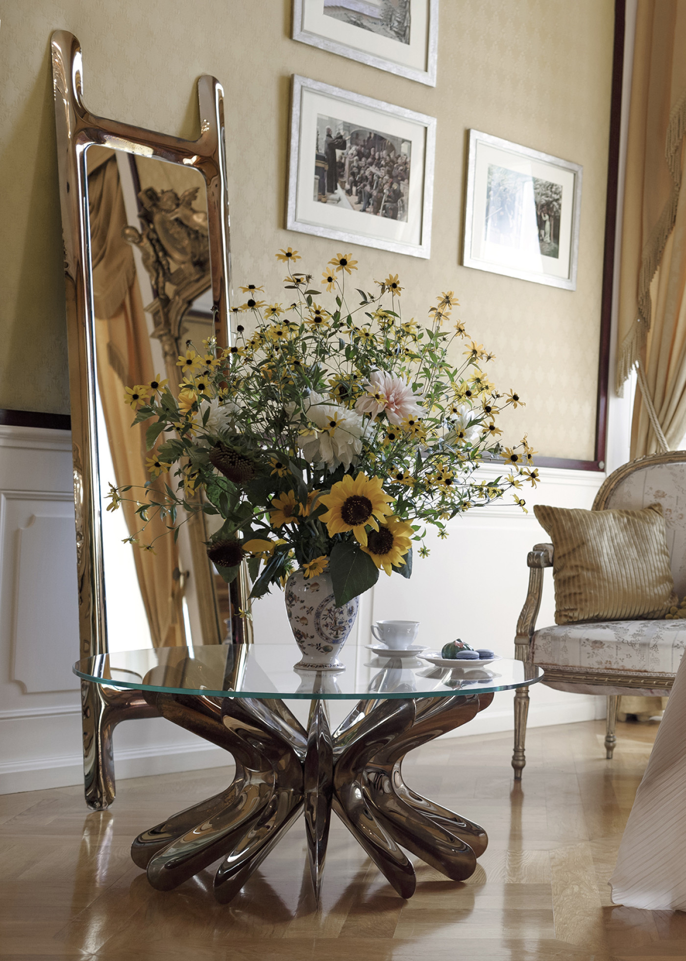 Sir Coffee Table 1 Glass Heat Flame