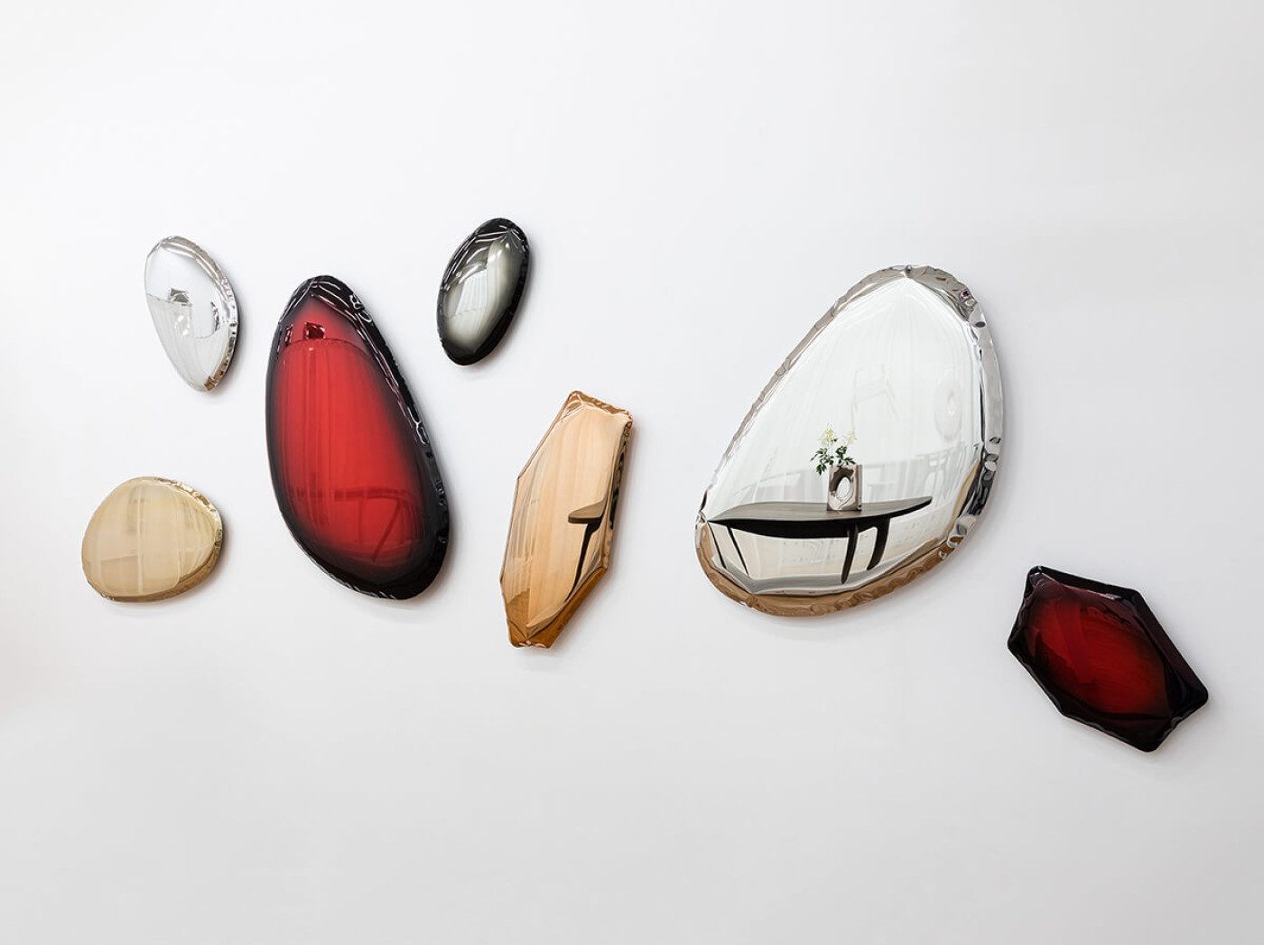 zietas mirrors installation hanging on the wall