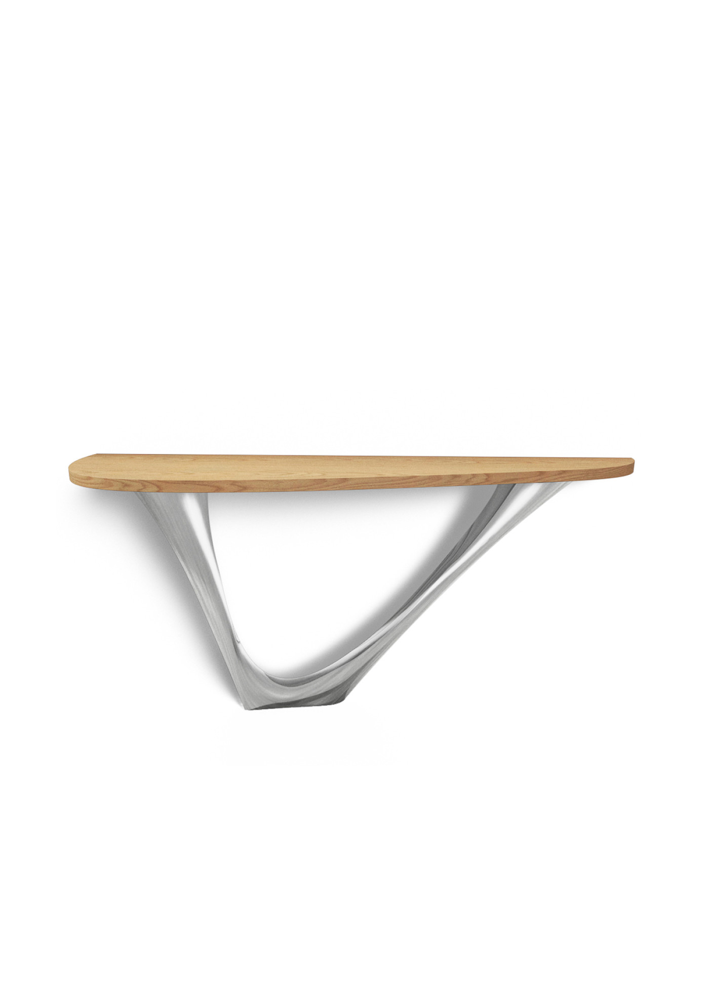 G-Console Mono Right Light Oak Inox